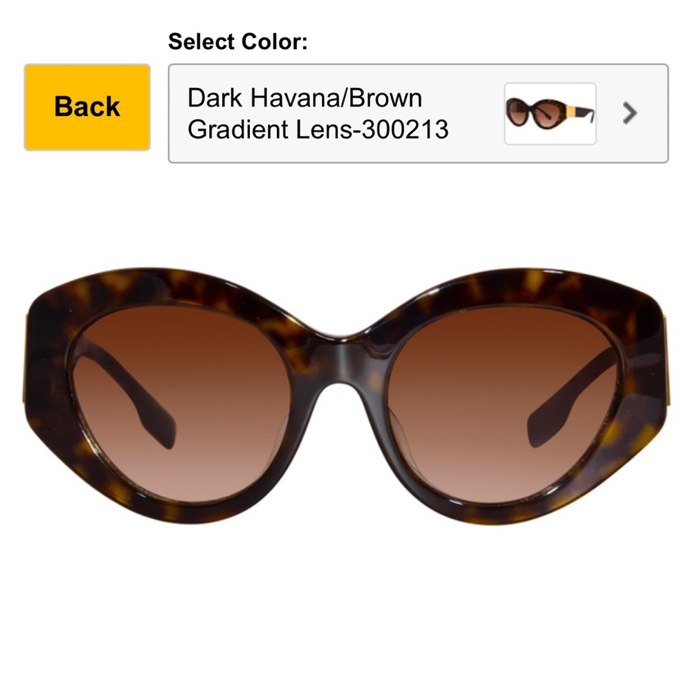 Burberry Dark Havana Brown Gradient Sunglasses